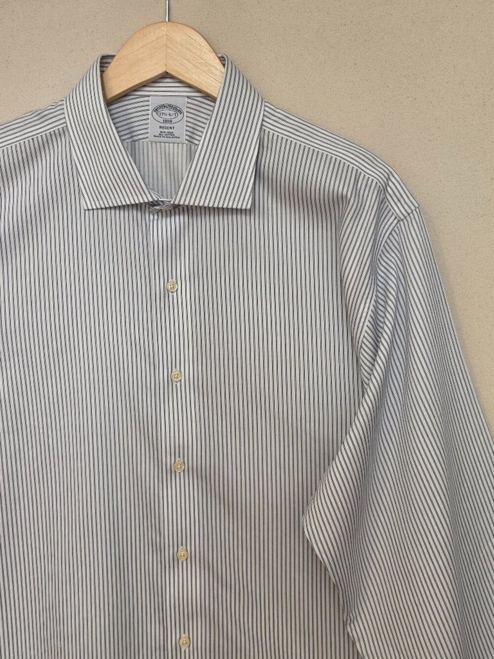 NWT Brooks Brothers Regent Fit Non-Iron Button Down 17.5 6/7